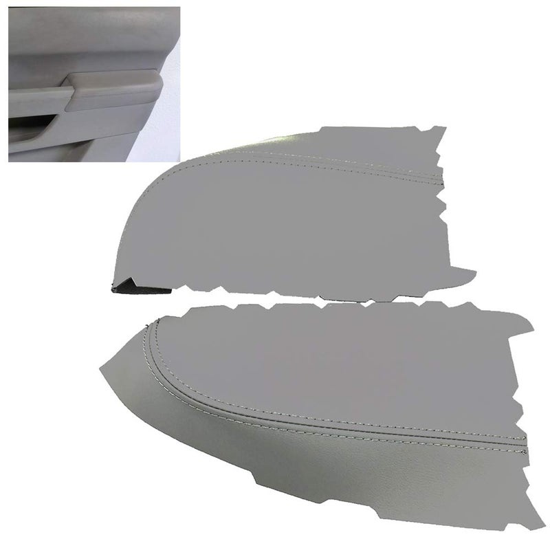 DSkoiph غطاء مسند الذراع من الجلد الصناعي مناسب لهوندا بايلوت 09-13 (غطاء مسند الذراع للوحة باب أمامي، رمادي) - Image 2